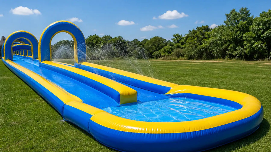 Commercial Inflatable Slip-and-Slides for Summer Events