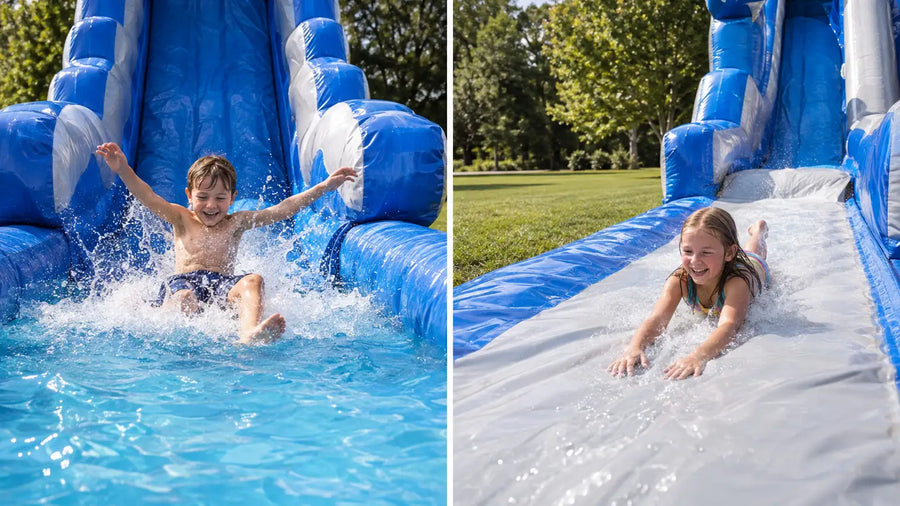 Pool Landing vs. Slip Landing: Which Water Slide Style Fits Your Fleet