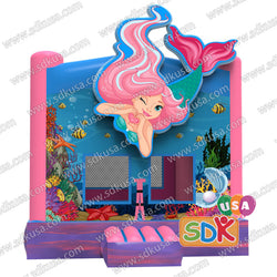 GB-105 Mermaid bounce house