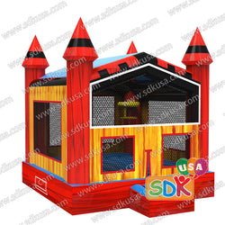 GC-181 Red marble bounce house