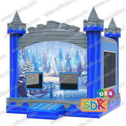 GC-182 Frozen winter bounce house