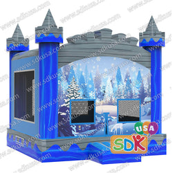GC-182 Frozen winter bounce house