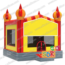 GC-183 Red marble Inflatable castle