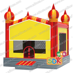 GC-183 Red marble Inflatable castle