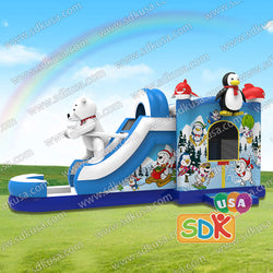 GWS-128  Skiing slide combo with pool