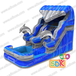 GWS-410 Dolphin wave water slide