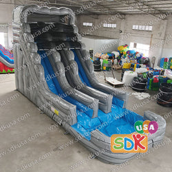 GWS-452  Grey marble dual lane water slides