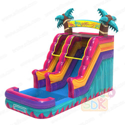 GWS-493  Island Flow Palms Water Slide