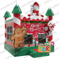 GX-064  Christmas snowman bouncing house