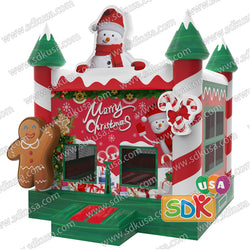 GX-064  Christmas snowman bouncing house