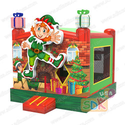 GX-077  Christmas Elf bounce house