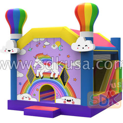 colorful bounce combo with slide