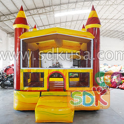 GC-171B  Mini bounce house with basketball hoop