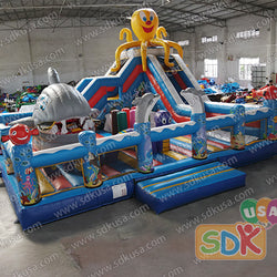 GF-130  Under the sea playgroud with moving shark mouth