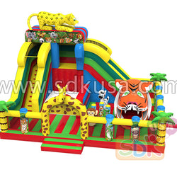 GF-172 Jungle animals funland with moving tiger mouth