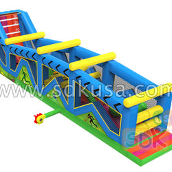 Inflatable ninja warrior obstacle course
