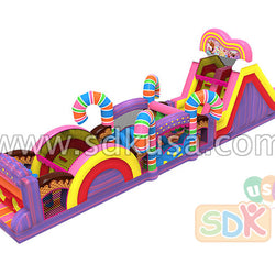 Candy obstacle course