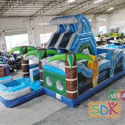 GO-197  Obstacle course with pool