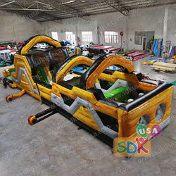 GO-200  Lava water obstacle course with detachable pool