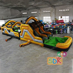 GO-200  Lava water obstacle course with detachable pool