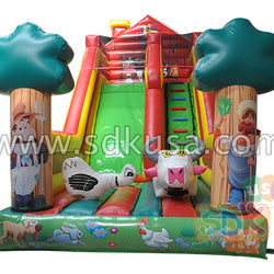 GS-206 Inflatable farm slide