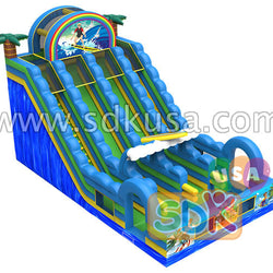 GWS-203 Surf 3 lanes water slide with pool