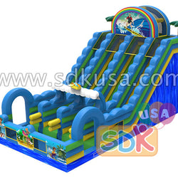 GWS-203 Surf 3 lanes water slide with pool