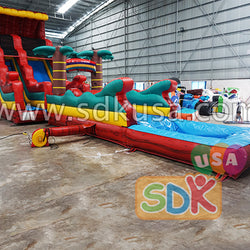 GWS-223 inflatable water slide n slip