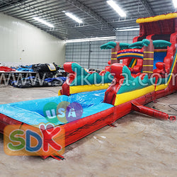 GWS-223 inflatable water slide n slip