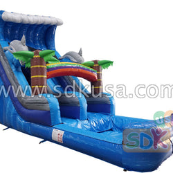 Wave water slide