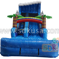 Wave water slide