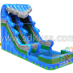 Wave water slide