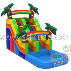 Jungle water slide
