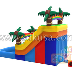 Jungle water slide