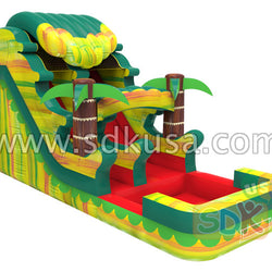 Inflatable water slide