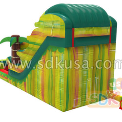 Inflatable water slide