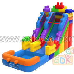 Building block water slide---GWS-272