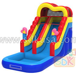 GWS-294 Inflatable heart water slide