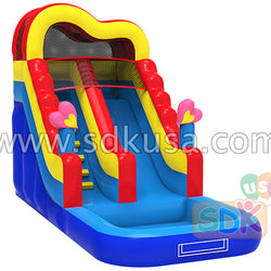 GWS-294 Inflatable heart water slide