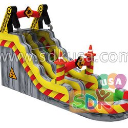 GWS-297 Construction site water slide