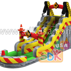 GWS-297 Construction site water slide