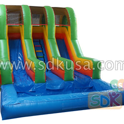 GWS-309 Yard water slide dual lane