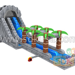GWS-326 Waterfall water slide n slip