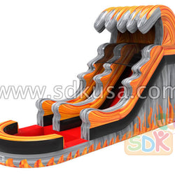 GWS-332 Inflatable fire water slide