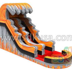 GWS-332 Inflatable fire water slide