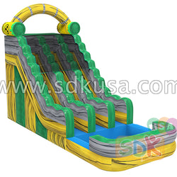 GWS-354 Nuclear toxic double lane water slide