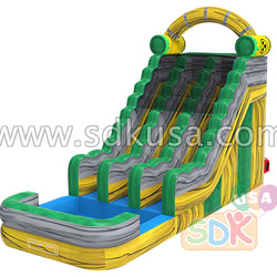 GWS-354 Nuclear toxic double lane water slide