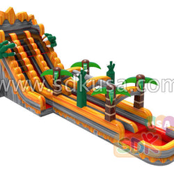 GWS-358 T-rex dual lane water slide n slip