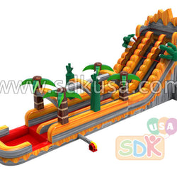 GWS-358 T-rex dual lane water slide n slip