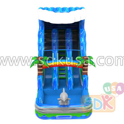 GWS-360 Dolphin wave dual lane slide